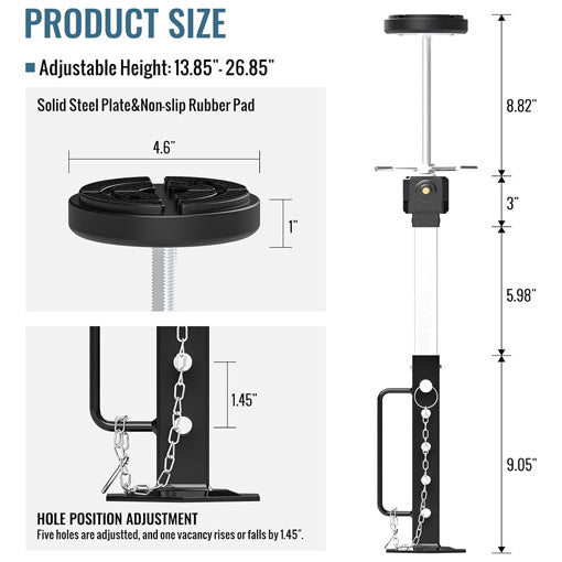 2-Way Adjustable RV Trailer Stabilizer Jacks