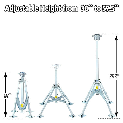 5th-Wheel RV King Pin Quadripod Stabilizer