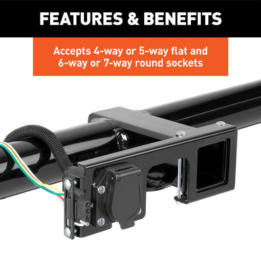 Easy-Mount Trailer Wiring Connector Mounting Bracket