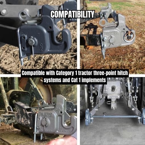 No-Weld Cat 1 Quick Hitch Lower Hooks