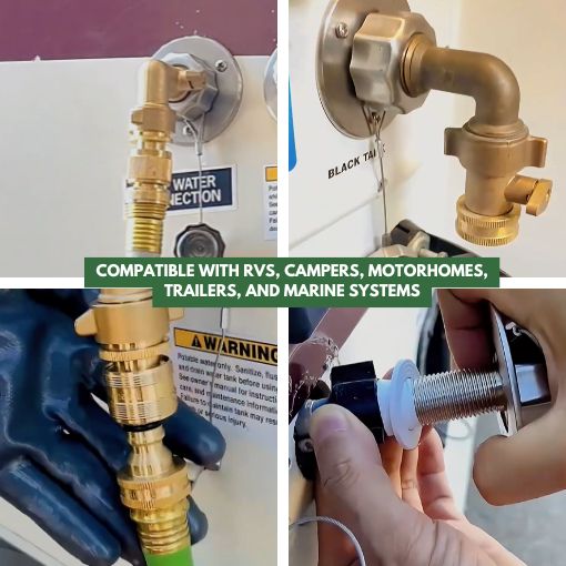 RV City Water Inlet Replacement with 90-Degree Elbow Connector