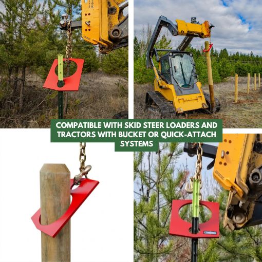 Skid Steer Post Fence Puller
