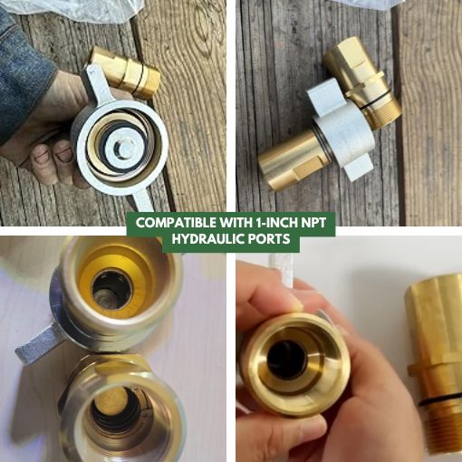 1" NPT Heavy Duty Hydraulic Quick Connect Coupler