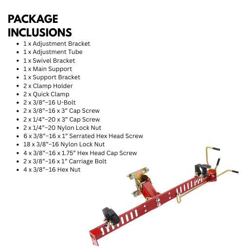 Adjustable Quick Clamp Lawn Mower Trimmer Rack