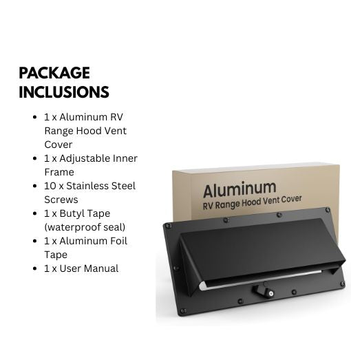 Aluminum RV Range Hood Vent Cover