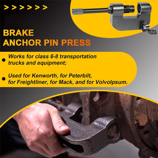 Semi Truck Brake Anchor Pin Press