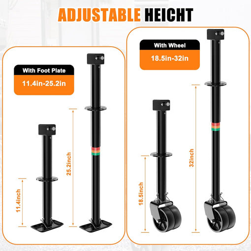 Upgraded 2-in-1 A-Frame Trailer Jack