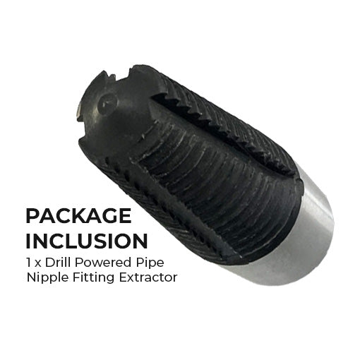 Drill Powered Pipe Nipple Fitting Extractor