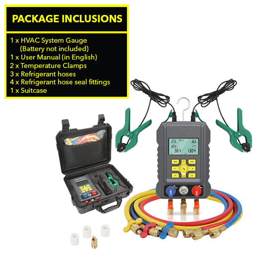 Refrigeration Digital Manifold HVAC System Gauge Set