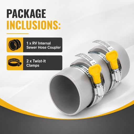 RV Universal Internal Sewer Hose Coupler