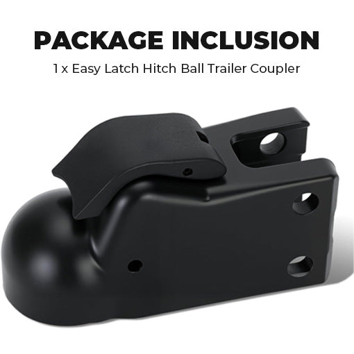 Easy Latch Hitch Ball Trailer Coupler