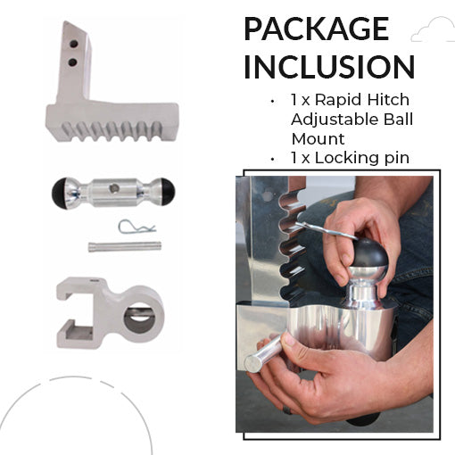 Rapid Hitch Adjustable Ball Mount