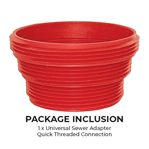 Universal Sewer Adapter Quick Threaded Connection