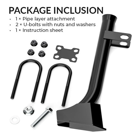 Bolt-on Tractor Trencher Pipe Layer Attachment