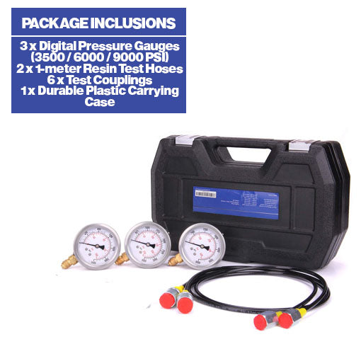 Portable Excavator Hydraulic Pressure Test Kit