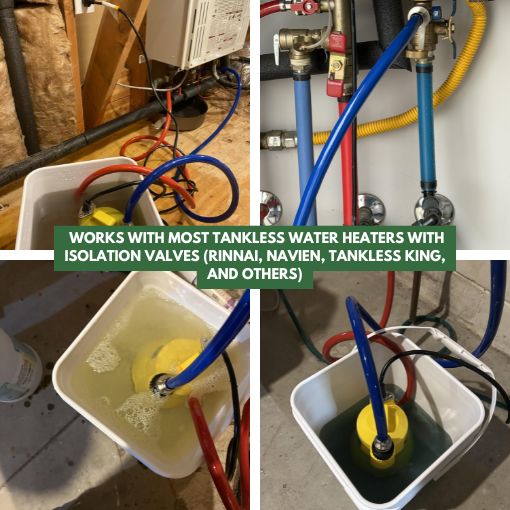 Portable Tankless Water Heater Flushing Kit