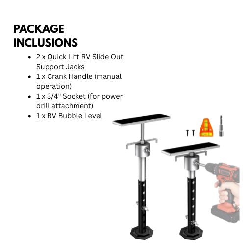 Quick Lift RV Slide Out Support Jacks