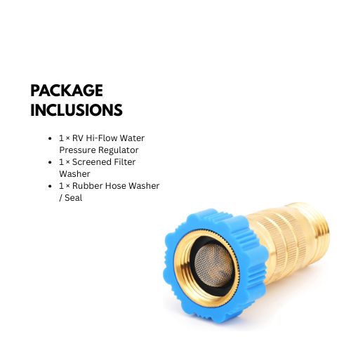 RV Hi-Flow Water Pressure Regulator