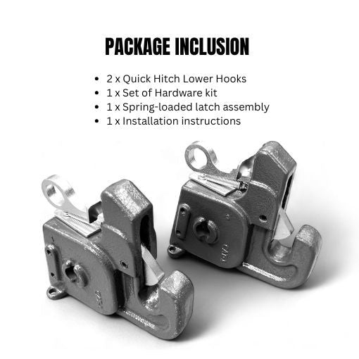 No-Weld Cat 1 Quick Hitch Lower Hooks