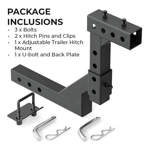 8-Position Adjustable Trailer Hitch Mount