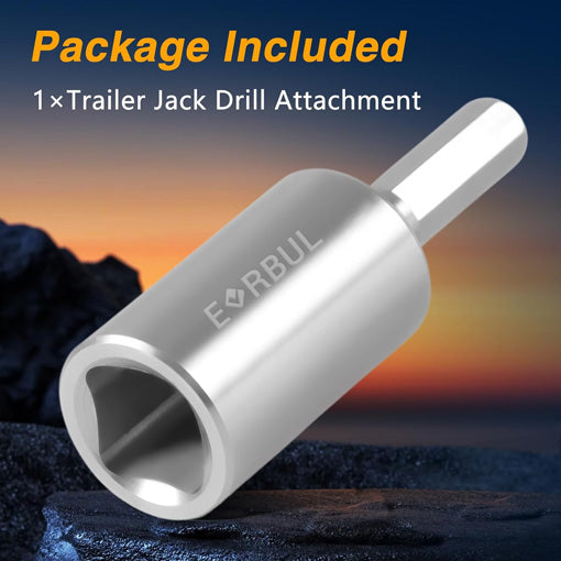 Trailer Jack Crank Handle Drill Attachment