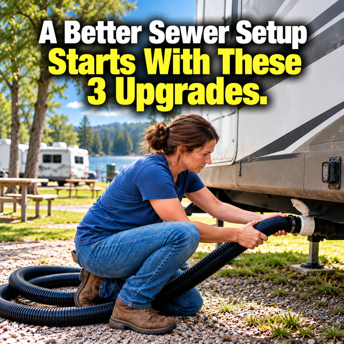 RV Complete Sewer Hookup & Cleanup Kit