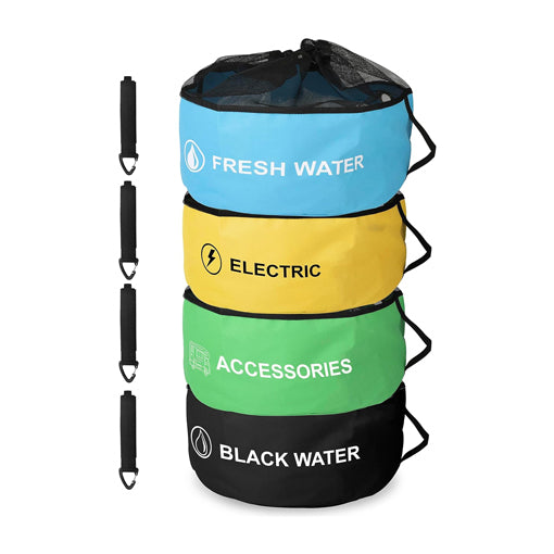 4-Pack Waterproof RV Hose Bag Storage