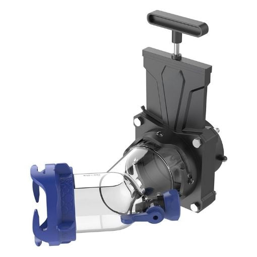 RV Sewer Drain Gate with 45-Degree Elbow Adapter