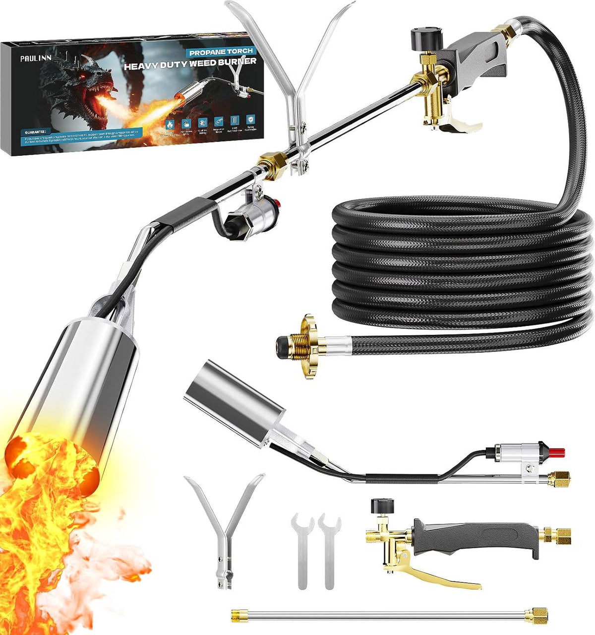 Propane Torch With Dual Flame Control