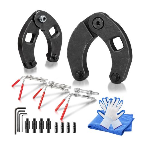 Hydraulic Cylinder Spanner Wrench and Seal Installation Tool Set