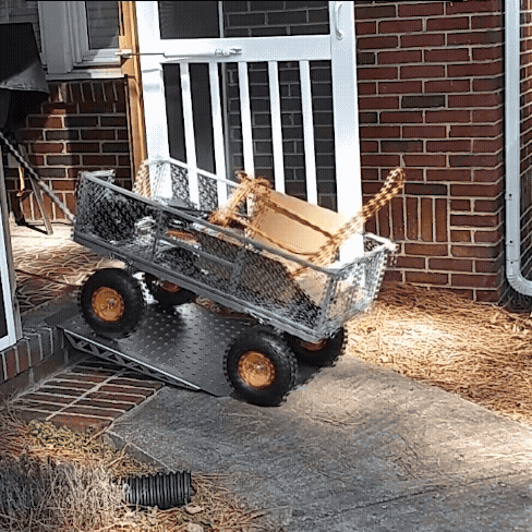 2-Pack Heavy-Duty Shed Loading Ramps Kit for Mowers & Tractors