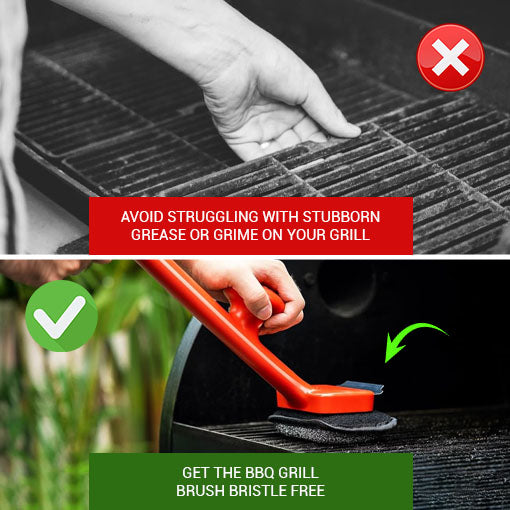 BBQ Grill Brush Bristle Free