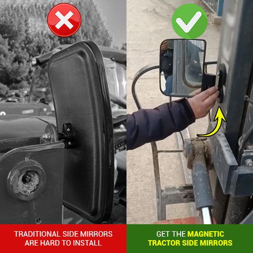 Magnetic Tractor Side Mirrors