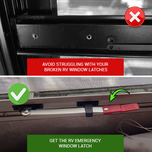 RV Emergency Window Latch