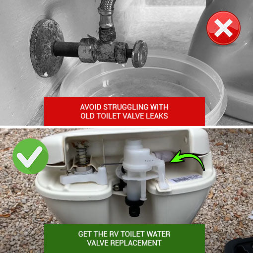 RV Toilet Water Valve Replacement