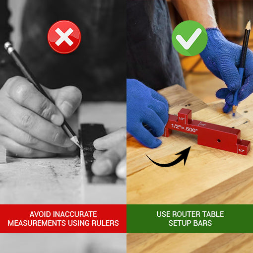 Router Table Setup Bars