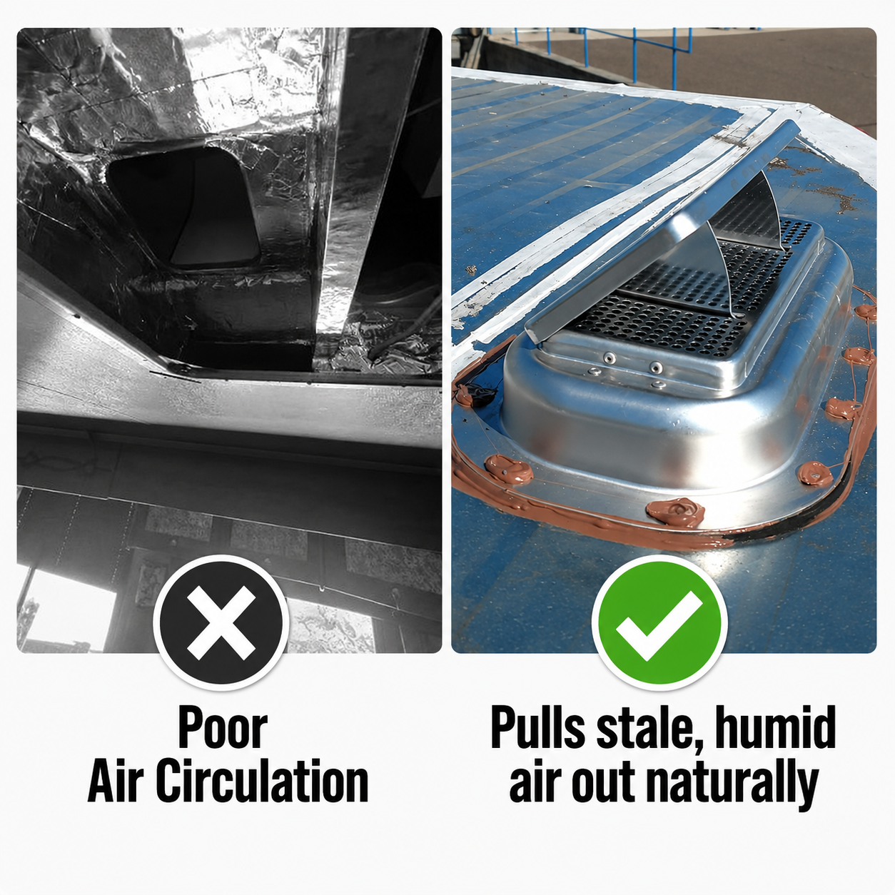 RV/Trailer Aluminum High-Profile Popup Roof Vents