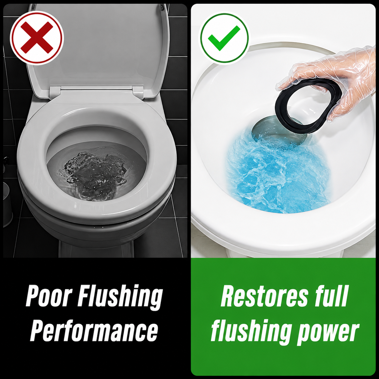 RV Toilet Seal Flush Ball Seal Gasket Replacement