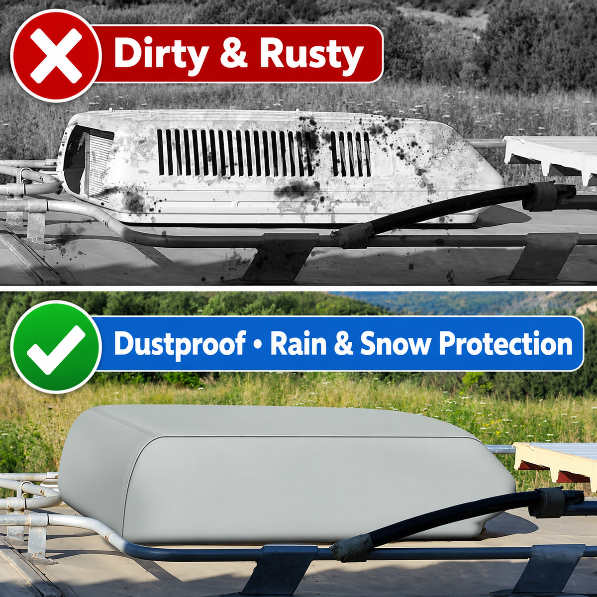 2-Pack RV Air Conditioner Winter Cover