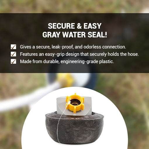 RV Gray Water Seal Sewer Fitting