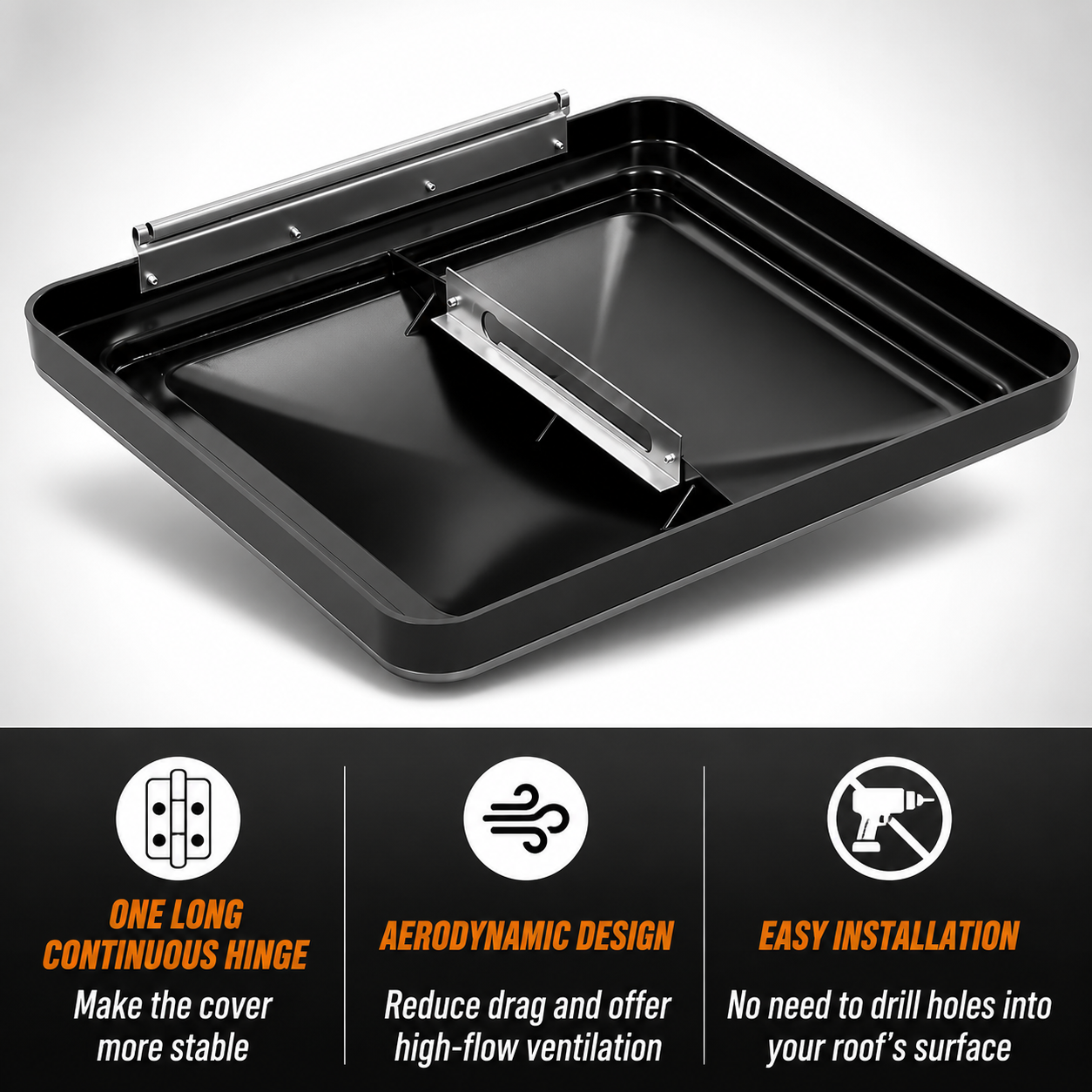 2-Pack RV 14" Universal Roof Vent Cover Lid Replacement