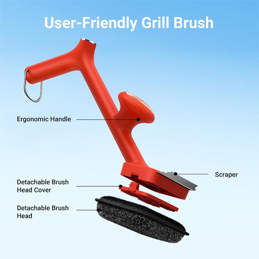 BBQ Grill Brush Bristle Free