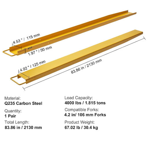 Forklift Fork Extensions