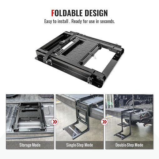 Retractable Truck Tailgate Step