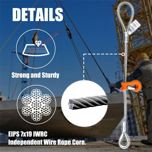 Single Leg Wire Rope Sling