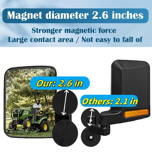 Magnetic Tractor Side Mirrors