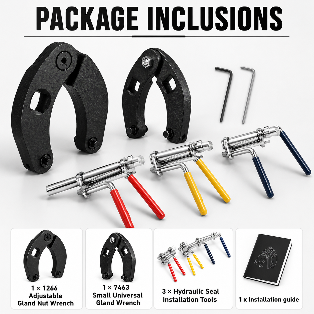Hydraulic Cylinder & Seal Installation Tool Set