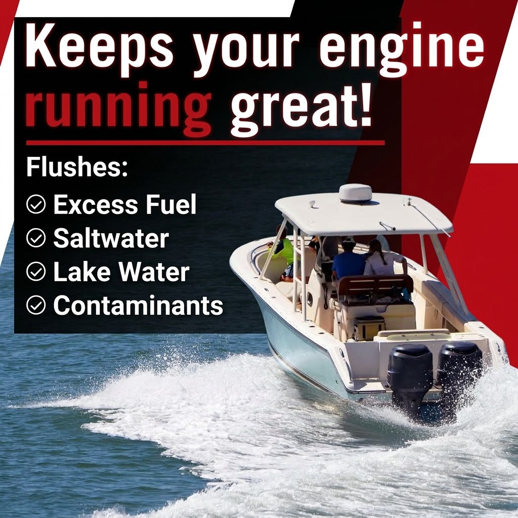 Universal Boat Outboard Motor Dual Flow Water Muffs