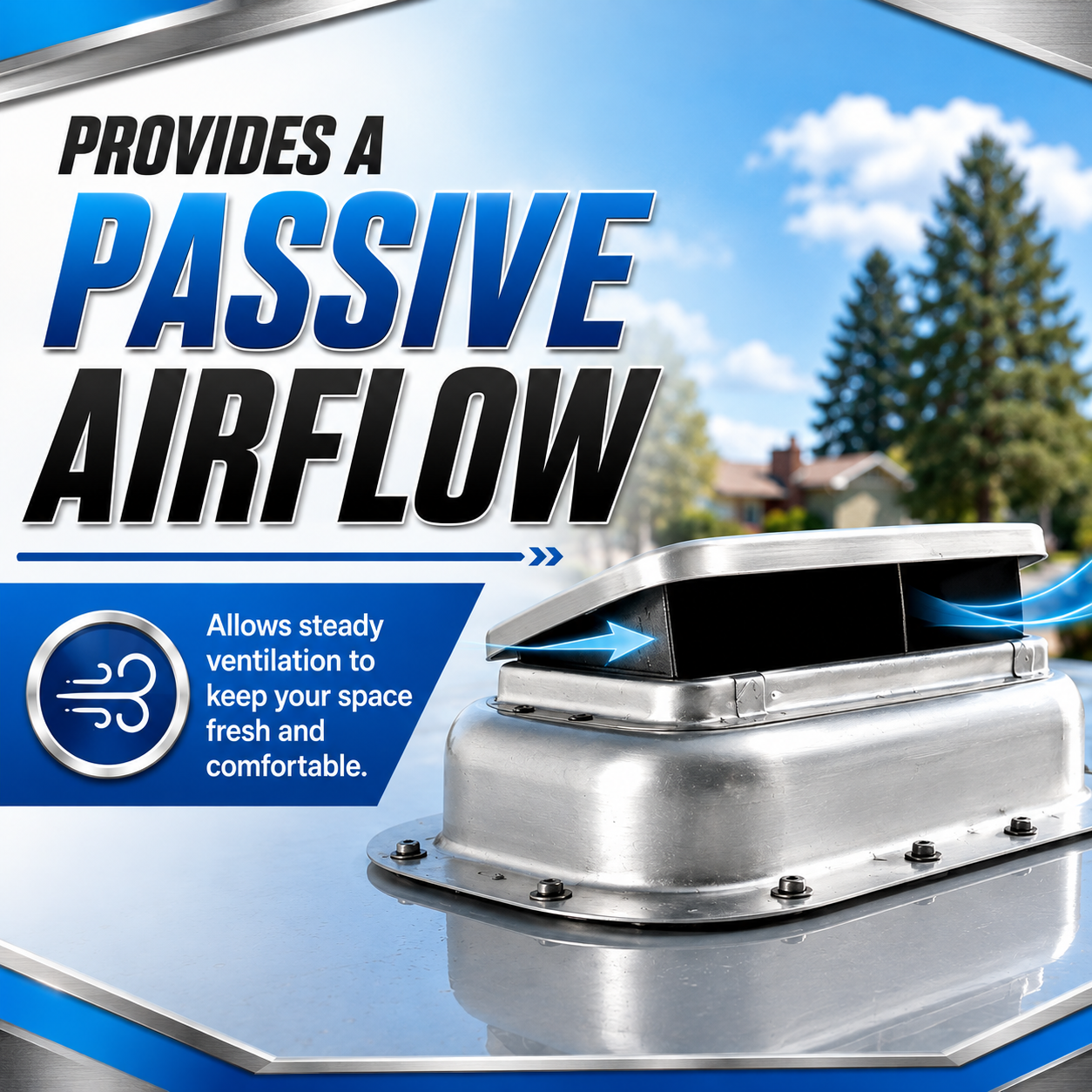 RV/Trailer Aluminum High-Profile Popup Roof Vents