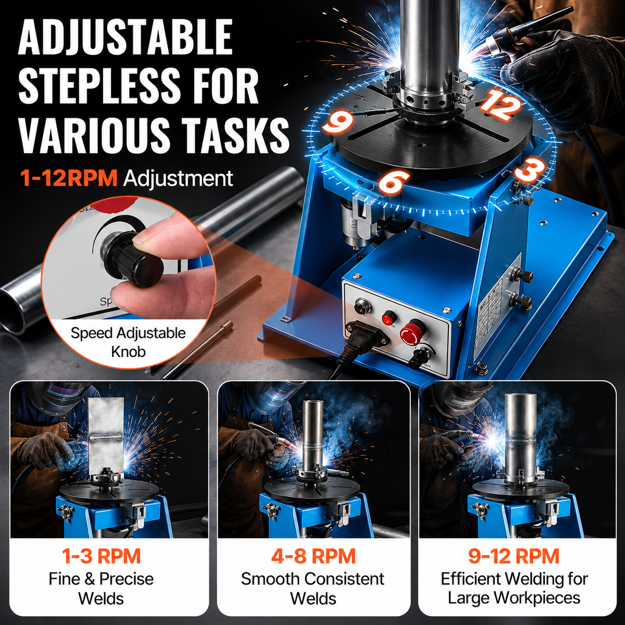 Portable Rotary Welding Positioner Turntable Machine